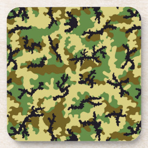 Woodland camouflage onderzetter