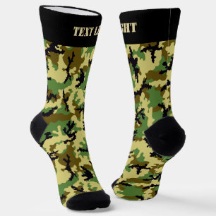 Woodland Camouflage Pattern Socks Sokken