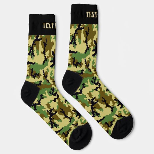 Woodland Camouflage Pattern Socks Sokken (Rechts)