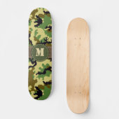 Woodland camouflage persoonlijk skateboard (Voorkant)