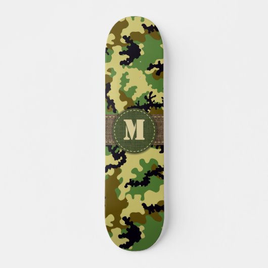Woodland camouflage persoonlijk skateboard (Voorkant)