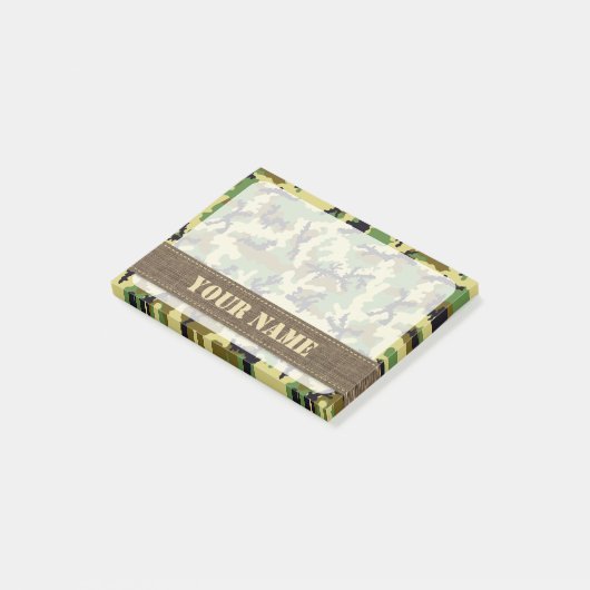 Woodland camouflage post-it® notes (Schuin)