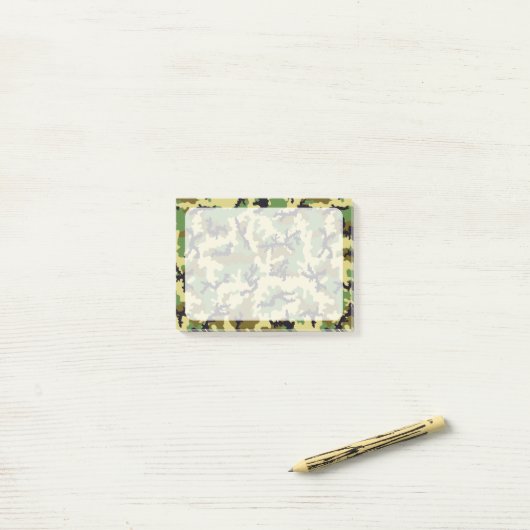 Woodland camouflage post-it® notes (Op bureau)