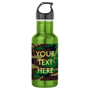 Woodland Camouflage Roestvrij staal Waterfles