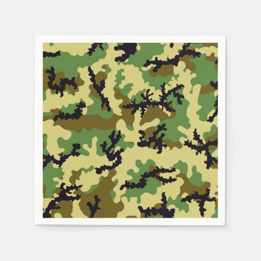 Woodland camouflage servetten (Voorkant)