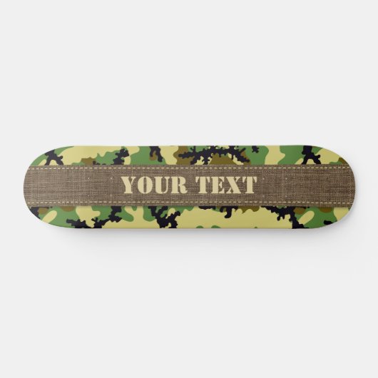 Woodland camouflage skateboard (Horizontaal)