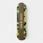 Woodland camouflage skateboard (Voorkant)
