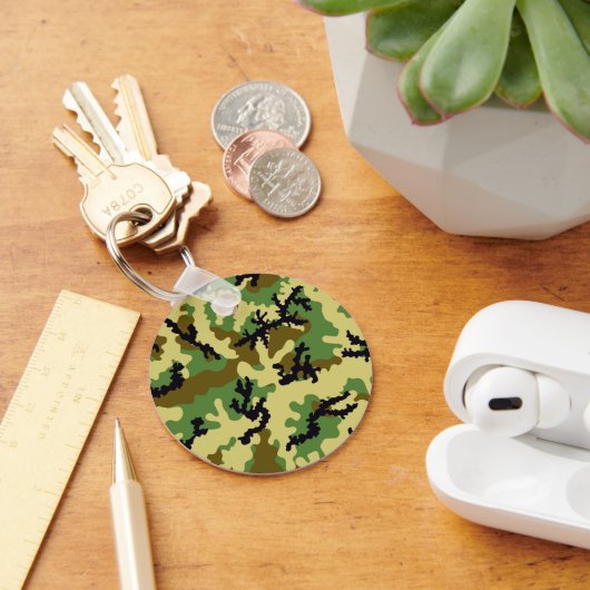 Woodland camouflage sleutelhanger (Bureau)
