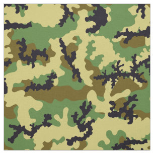 Woodland camouflage stof