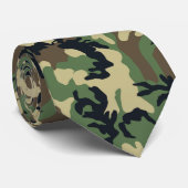 Woodland Camouflage Stropdas (Opgerold)