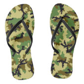 Woodland camouflage teenslippers (Voetbed)