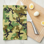 Woodland camouflage theedoek (Quarter Fold)
