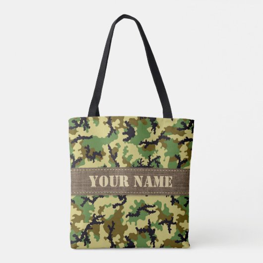 Woodland camouflage tote bag (Achterkant)