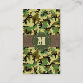 Woodland camouflage visitekaartje (Achterkant)
