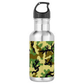 Woodland camouflage waterfles  (Voorkant)