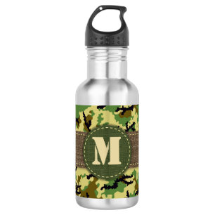 Woodland Camouflage Waterfles