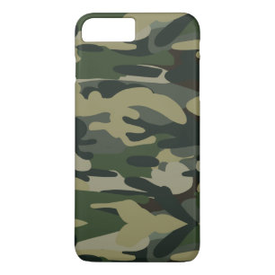 Woodland camouflagepatroon tactische militaire cam iPhone 8/7 plus hoesje