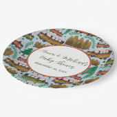 Woodland Camper Baby Jongensdouche Papieren Bordje (Gekanteld)