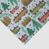 Woodland Camper Blue Tissuepapier (Detail)