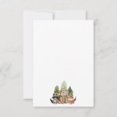 Woodland Campers Camping Verjaardag dank u kaart (Achterkant)