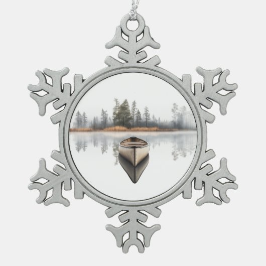 Woodland Canoe  Holiday Ornament (Voorkant)