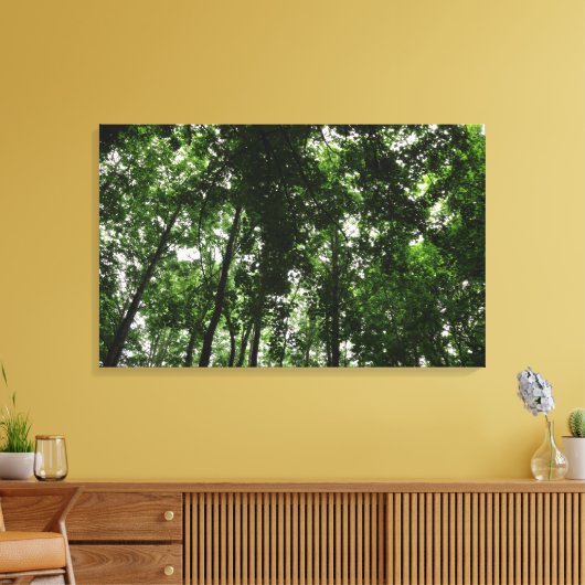 Woodland Canopy 01 Canvas Afdruk (Insitu (Woonkamer))