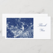 Woodland Canopy 02 - Cyanotype Effect - Hartelijk  Bedankkaart (Voorkant / Achterkant)