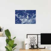 Woodland Canopy 02 - Cyanotype Effect Poster (Thuiskantoor)