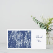Woodland Canopy - Cyanotype Effect - Hartelijk dan Bedankkaart (Staand voorkant)