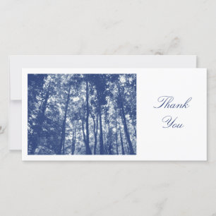 Woodland Canopy - Cyanotype Effect - Hartelijk dan Bedankkaart