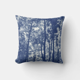 Woodland Canopy - Cyanotype Effect Kussen