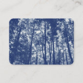 Woodland Canopy - Cyanotype Effect Visitekaartje (Voorkant)