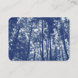 Woodland Canopy - Cyanotype Effect Visitekaartje