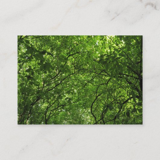 Woodland Canopy Visitekaartje (Voorkant)