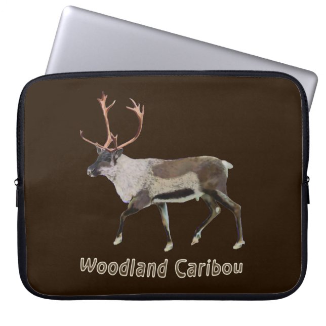 Woodland Cariou Laptop Sleeve (Voorkant)
