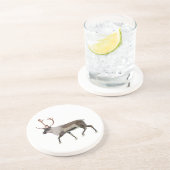 Woodland Cariou Zandsteen Onderzetter (Zijkant)