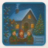 Woodland Carol Choir Kartonnen Onderzetters (Voorkant)