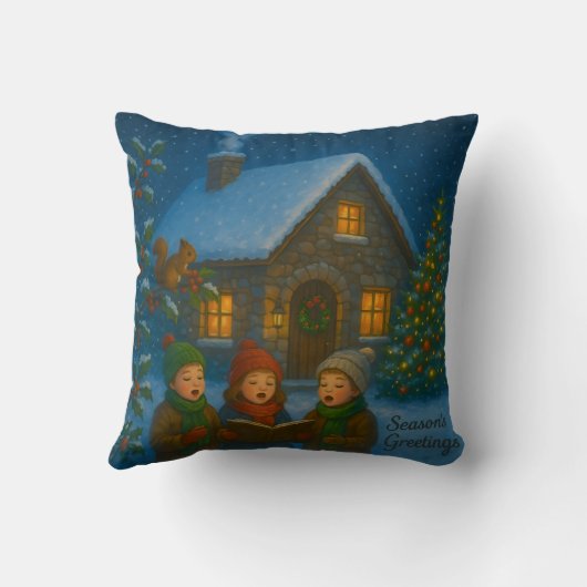 Woodland Carol Choir Kussen (Achterkant)