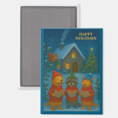 Woodland Carol Choir Magneet (Voorkant / Achterkant)
