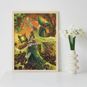 Woodland Celestial Sorcerer Poster