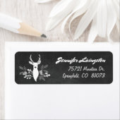 Woodland Chalkboard retouradreslabels Etiket (Insitu)