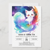 Woodland Charm Fox Verjaardag Kaart (Voorkant)