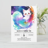 Woodland Charm Fox Verjaardag Kaart (Staand voorkant)