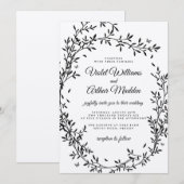 Woodland Charm Huwelijksuitnodiging Kaart (Voorkant / Achterkant)