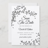 Woodland Charm Wedding Bewaar de datum Kaart (Voorkant)