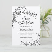 Woodland Charm Wedding Bewaar de datum Kaart (Staand voorkant)