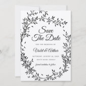 Woodland Charm Wedding Bewaar de datum Kaart (Voorkant)