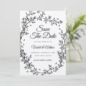 Woodland Charm Wedding Bewaar de datum Kaart (Staand voorkant)