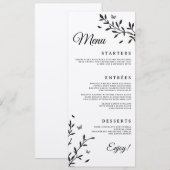 Woodland Charm Wedding Dinner Menu (Voorkant / Achterkant)