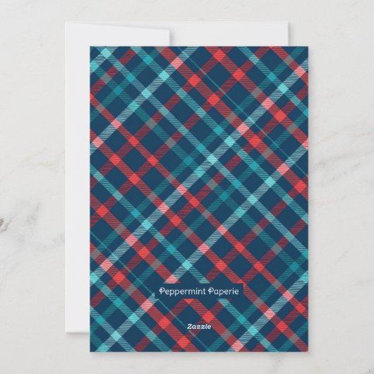 Woodland Chipmunk Vrolijk Kerst Rustiek Bos Feestdagenkaart (Achterkant)